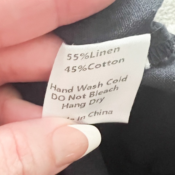 Mod Ref Navy Linen Overalls - Picture 9 of 9